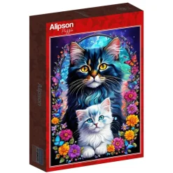 Alipson Puzzle - Legpuzzel - Cats -Maternal Love Collection - 1000 stukjes