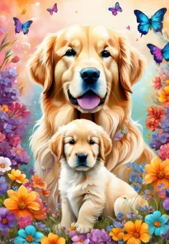 Alipson Puzzle - Legpuzzel - Dogs - Maternal Love Collection - 1000 stukjes