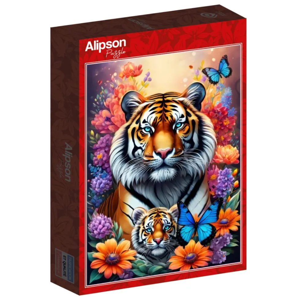 Alipson Puzzle - Legpuzzel - Tiger - Maternal Love Collection - 1000 stukjes