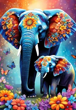 Alipson Puzzle - Legpuzzel - Elephants - Maternal Love Collection - 1000 stukjes