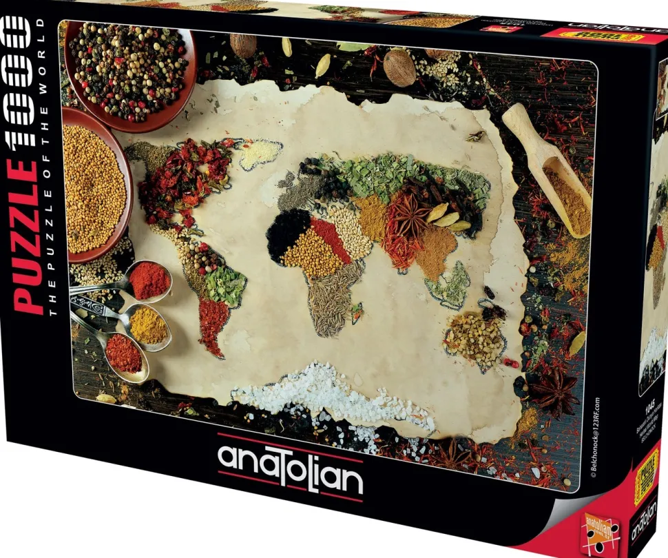 Anatolian - Legpuzzel - Herbal World Map - 1000 - stukjes