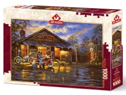 Art Puzzle - Legpuzzel - Motorcyclist - 1000 stukjes