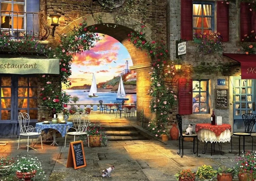 Art Puzzle - Legpuzzel - The Seaside Restaurant - 1000 stukjes