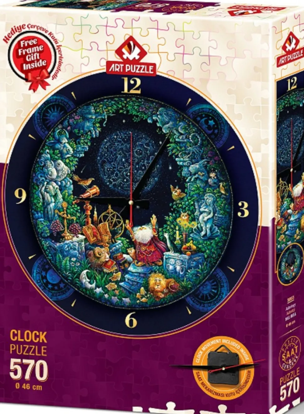 Art Puzzle - Puzzel-Klok - Astrologie - 570 stukjes