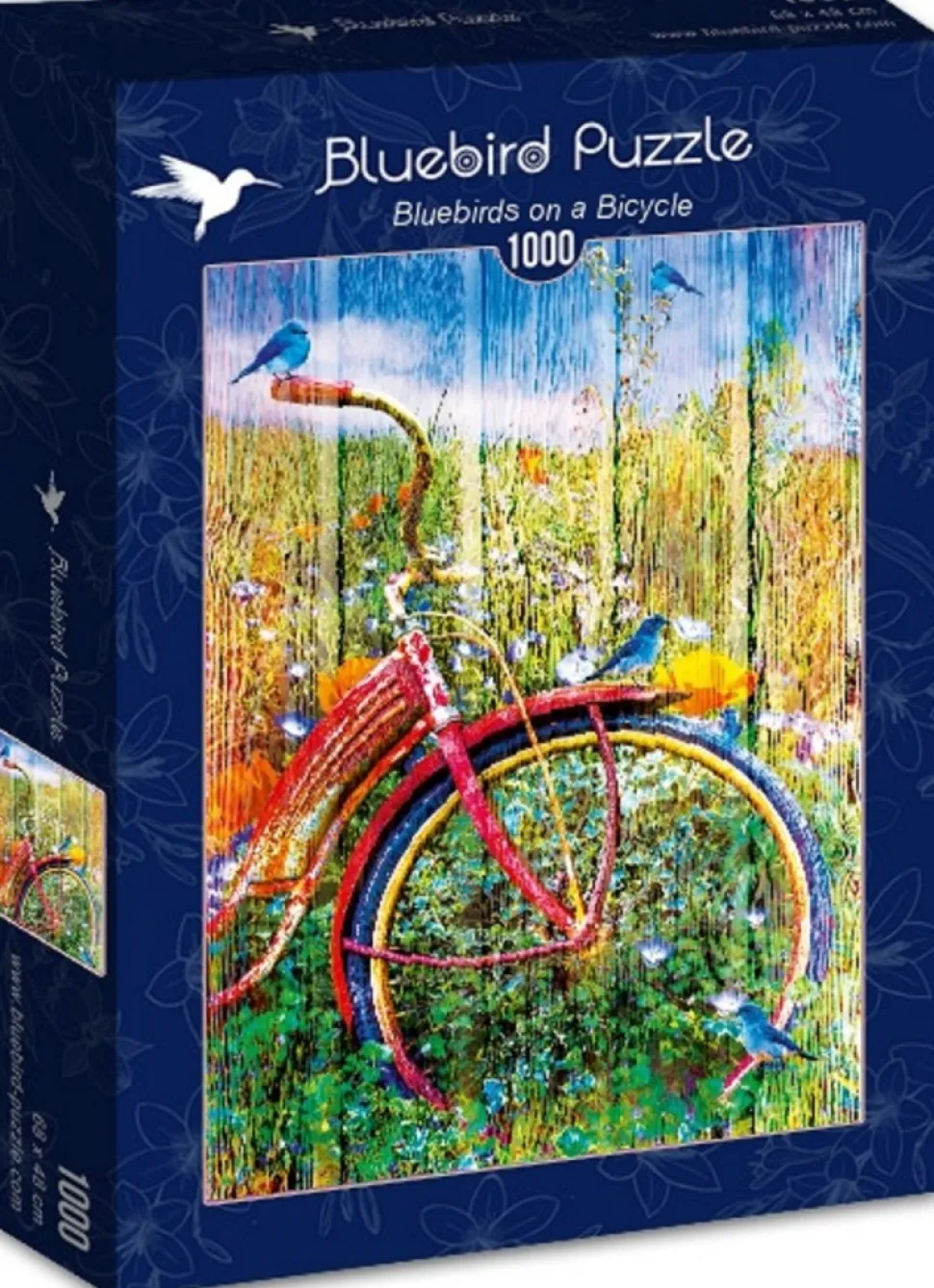 Bluebird - Legpuzzel - Bluebirds on a Bicycle - 1000 stukjes