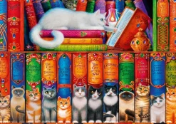 Bluebird - Legpuzzel - Cat Bookshelf - 1000 stukjes
