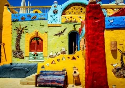 Bluebird - Legpuzzel - Colorful African Village - 1500 stukjes