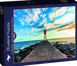 Bluebird - Legpuzzel - De Pier en de Vuurtoren van Saint Pierre, Reunion Eiland - 1000 stukjes