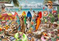 Bluebird - Legpuzzel - Honden En Katten Op Het Strand - 2000 stukjes