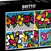 Bluebird - Legpuzzel - Romero Britto - Collage: Hearts and Flowers - 1500 stukjes
