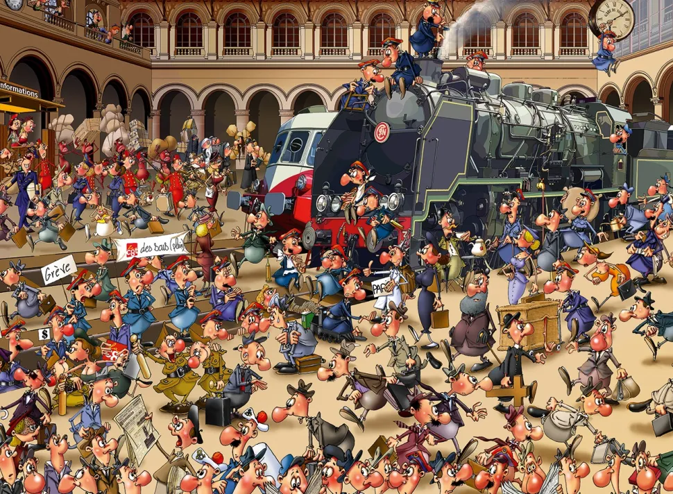 Bluebird - Legpuzzel - Train Station - 3000 stukjes