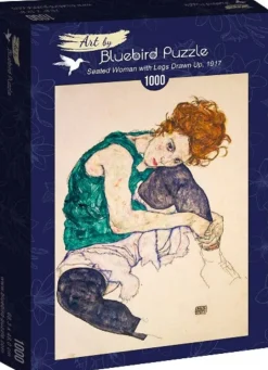 Bluebird - Legpuzzel - Zittende Vrouw met Opgetrokken Benen, 1917 - 1000 stukjes