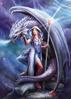 Clementoni - Legpuzzel - Anne Stokes - Dragon Mage - 1000 stukjes