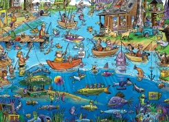 Cobble Hill - Legpuzzel - Doodle Town - Gone Fishing - 1000 stukjes