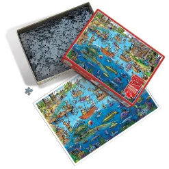 Cobble Hill - Legpuzzel - Doodle Town - Gone Fishing - 1000 stukjes