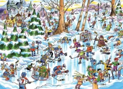 Cobble Hill - Legpuzzel - DoodleTown - Hockey Town - 1000 stukjes