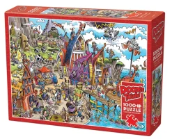 Cobble Hill - Legpuzzel - Doodle Town - Viking Village - 1000 stukjes