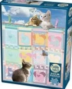Cobble Hill - Legpuzzel - Quilted Kittens - 500 XL - stukjes