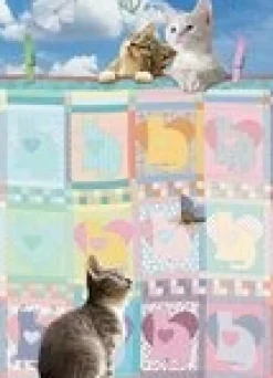 Cobble Hill - Legpuzzel - Quilted Kittens - 500 XL - stukjes