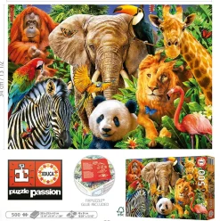 Educa - Legpuzzel - Collage Wilde Dieren - 500 stukjes