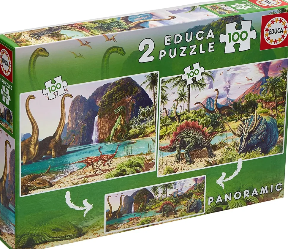 Educa - Legpuzzel - Dinosaurus - 2 x 100 stukjes