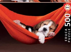 Educa - Legpuzzel - Dutje in een Rode Hangmat - 500 stukjes