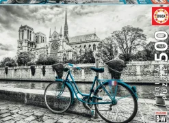 Educa - Legpuzzel - Fiets bij de Notre-Dame - 500 stukjes