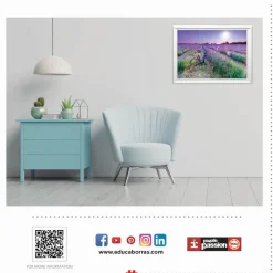 Educa - Legpuzzel - Fiets in Lavendelveld - 1000 stukjes