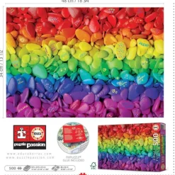 Educa - Legpuzzel - Gekleurde Stenen - 500 stukjes