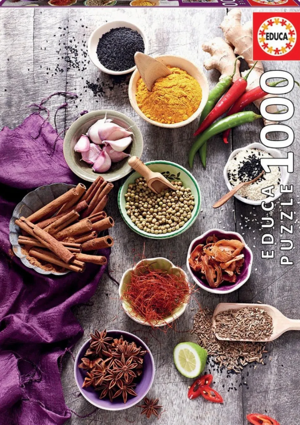 Educa - Legpuzzel - Gesorteerde Specerijen - 1000 stukjes
