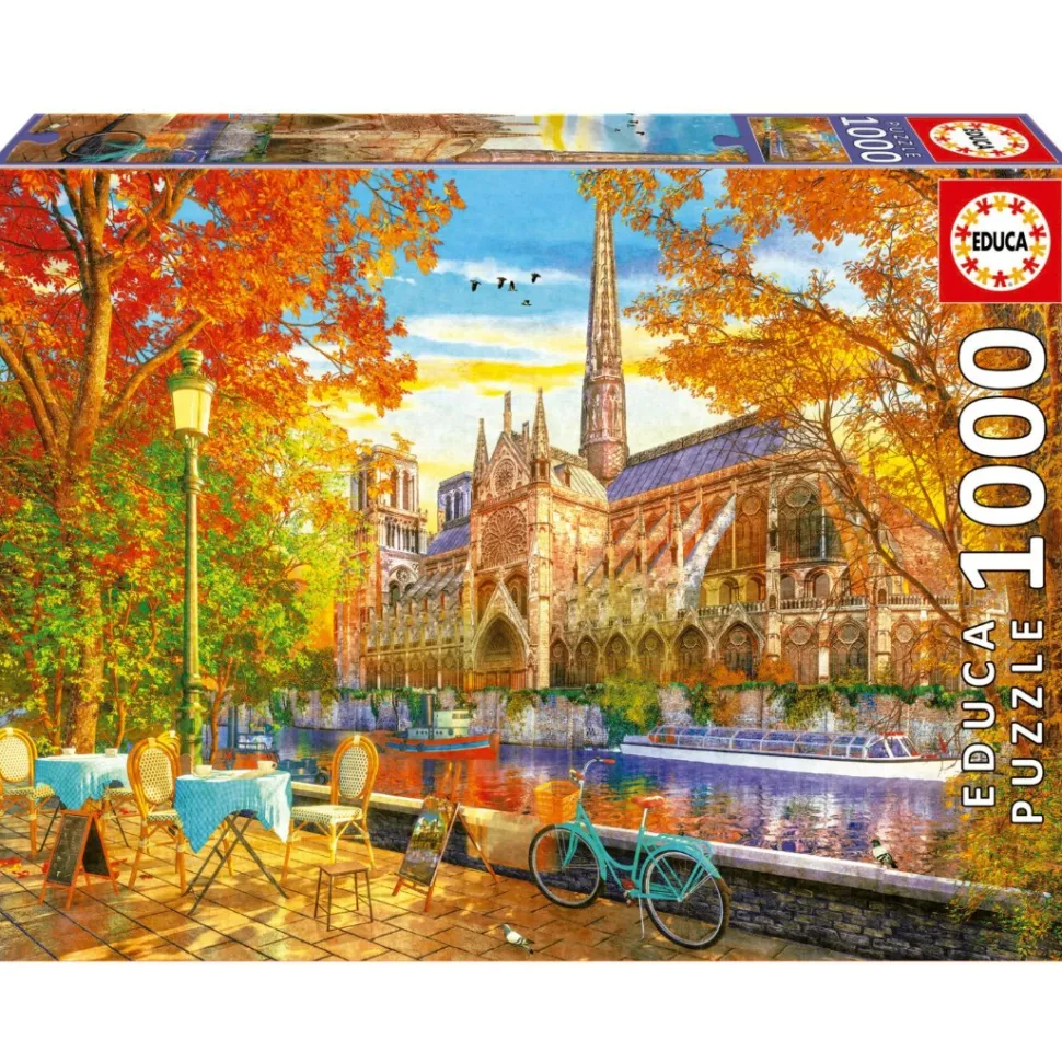 Educa - Legpuzzel - Herfst bij de Notre Dame - 1000 stukjes
