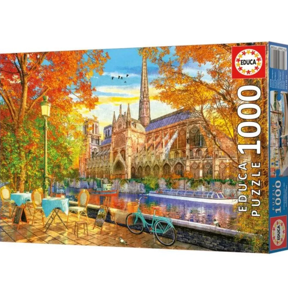 Educa - Legpuzzel - Herfst bij de Notre Dame - 1000 stukjes