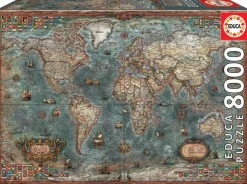 Educa - Legpuzzel - Historische Wereldkaart - 8000 stukjes