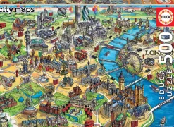 Educa - Legpuzzel - Kaart van Londen - 500 stukjes