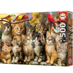 Educa - Legpuzzel - Katjes en Vogels - 500 stukjes