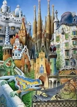 Educa - Legpuzzel - Miniatuur Collage Gaudi (Kleine Puzzel) - 1000 stukjes