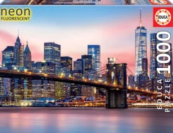 Educa - Legpuzzel - Neon, Brug van Brooklyn - 1000 stukjes