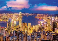 Educa - Legpuzzel - Neon, Hong Kong Skyline - 1000 stukjes