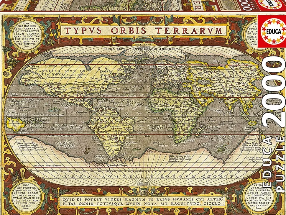 Educa - Legpuzzel - Planisfeer - 2000 stukjes