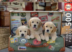 Educa - Legpuzzel - Puppies in de Bagage - 500 stukjes