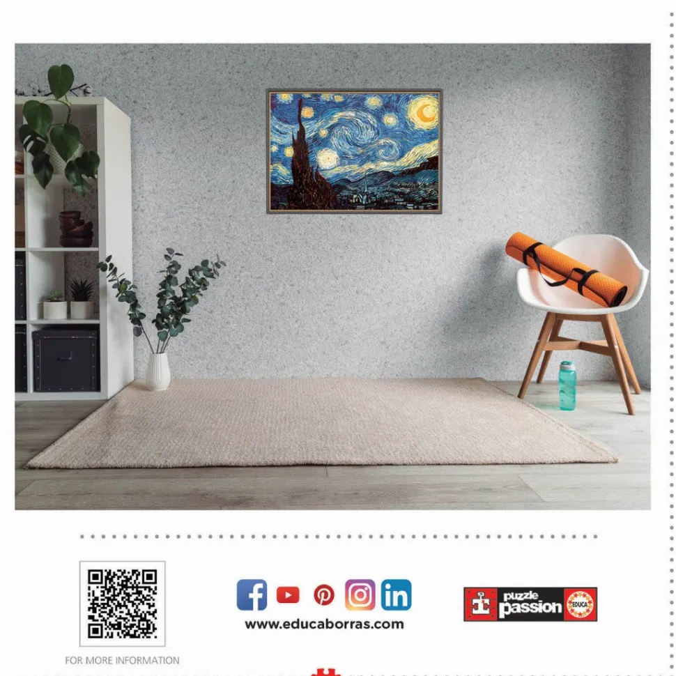 Educa - Legpuzzel - Vincent van Gogh - Sterrennnacht - 1000 stukjes