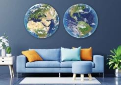 Educa - Legpuzzel - Wereld (Rond, 2x) - 2 x 800 stukjes