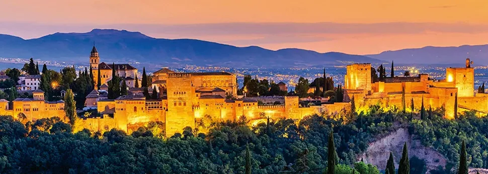 Educa - Panorama Legpuzzel - Alhambra, Granada - 1000 stukjes