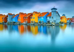 Enjoy - Legpuzzel - Huizen op het Water, Groningen - 1000 stukjes