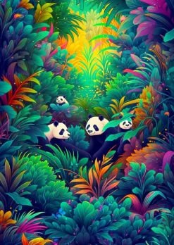 Enjoy - Legpuzzel - Panda Escape - 1000 stukjes