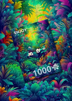 Enjoy - Legpuzzel - Panda Escape - 1000 stukjes