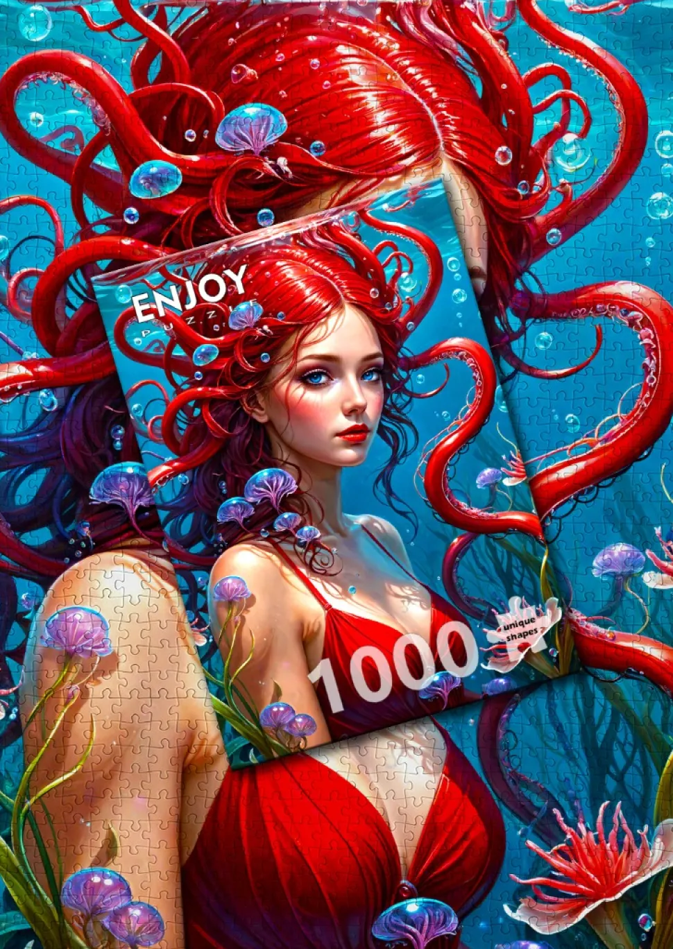 Enjoy - Legpuzzel - Roodharige Zeemeermin - 1000 stukjes