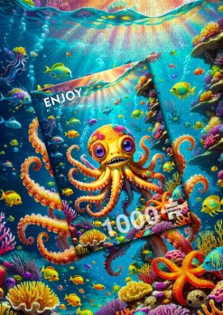 Enjoy - Legpuzzel - Schattige Octopus - 1000 stukjes