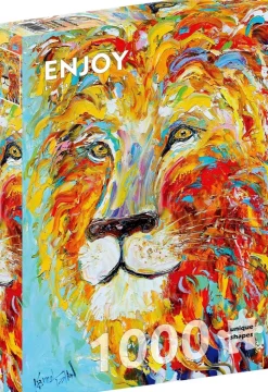 Enjoy - Legpuzzel -Kleurrijke Leeuw - 1000 stukjes