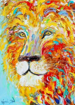 Enjoy - Legpuzzel -Kleurrijke Leeuw - 1000 stukjes